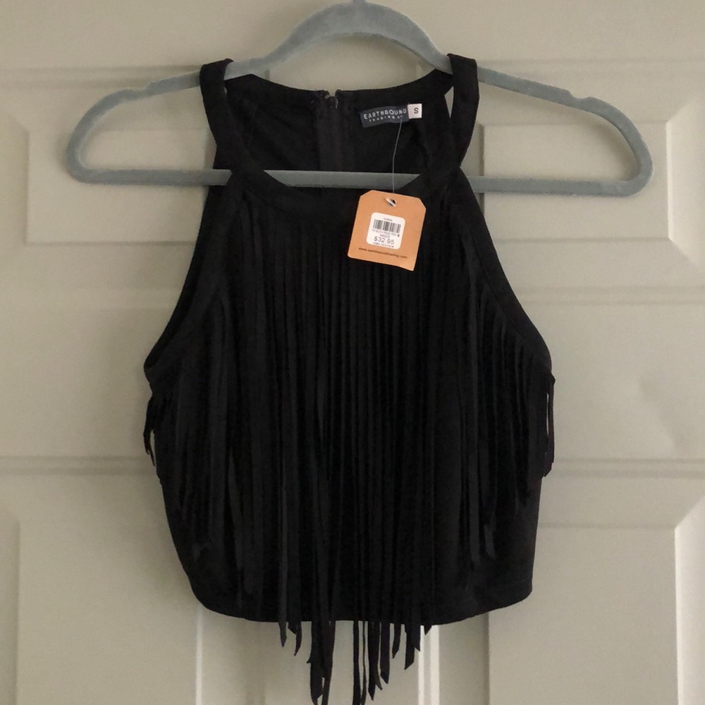 Fringe crop top